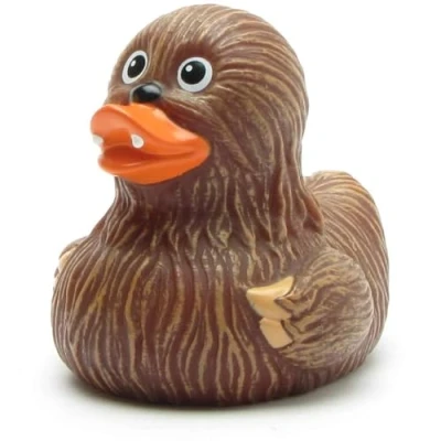 Image de Whooping canard de bain en caoutchouc avec porte clés forme I L 8 cm