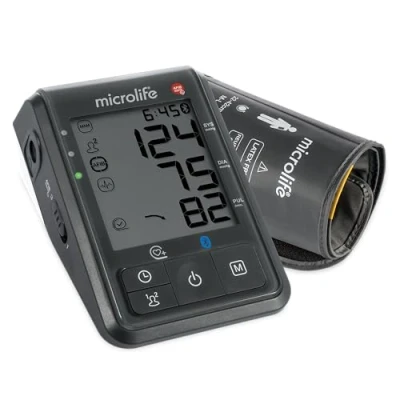Image de Microlife Tensiomètre Bras BP B6 Connect Connecté Bluetooth/USB, MAM &amp; AFIB, Détection Risques AVC, Validé Cliniquement, 22 42cm, 2 Utilisateurs x 99 mem, Garantie 5 ans