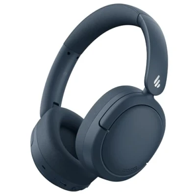 Image de Edifier V80 Casque Hybride antibruit Actif, véritable Bluetooth Supra auriculaire sans Fil avec 45 Heures de Lecture Audio Haute résolution Charge Rapide Connexion multipoint Bleu Marine