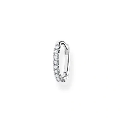 Image de Thomas Sabo CR659 416 14 Boucles d&#039;oreilles pour femme avec pierres blanches en Argent sterling 925, 1,30 cm, sterling, Non applicable