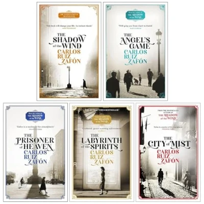 Image de The Cemetery of Forgotten Series Books 1 5 Collection Set by Carlos Ruiz Zafon (Shadow Wind, Angel&#039;s Game, Prisoner Heaven, Labyrinth Spirits &amp; City Mist)
