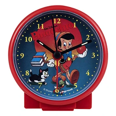 Image de DigiTech 2 Tech Réveil numérique, Plastique, Rot Pinocchio, 10 x 4 cm