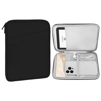 Image de MoKo 6 7 Pouces Protection Sleeve de pour Kindle Colorsoft, Paperwhite 12th Gen 2024, 6&quot; 11th/10th/8th Gen, 6.8&quot; 11th/10th 2021/2018, Noir