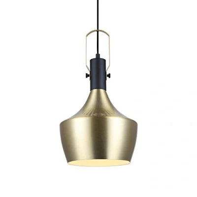 Image de Luminaire Seatle, suspension métal, 40 W, or/noir, ø 25 x H 34 cm