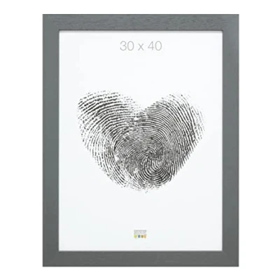Image de Deknudt Frames S226K7 Basic Cadre Photo Bois Gris Large 30 x 40