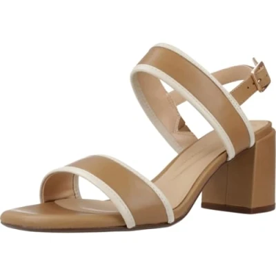Image de Clarks Ezoria Sling Sandales, Femme, Taille: 40, Light tan combination Cuir