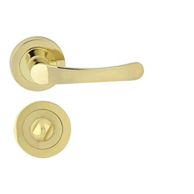 Image de DOMINO Poignée de porte NOVA R M1 en laiton pour WC/salle bain
