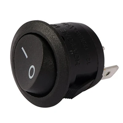Image de sourcing map 3Broche SPDT 2 Position I/O Rond Bouton Bascule On/Off Interrupteur à AC250V/ 10A 125V/12A