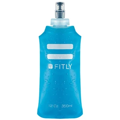 Image de FITLY Gourde souple pour Sac D&#039;hydratation De Course Idéal Le Running, Vélo, Randonnée Bouteille D&#039;eau Pliable Utilisation en Extérieur Flasque l&#039;hydratation