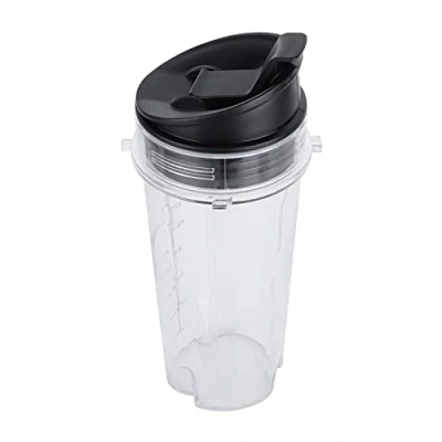 Image de Pssopp Gobelet et Couvercle de Rechange, 470 ML PP Blender Rechange pour Accessoires Nutri Ninja