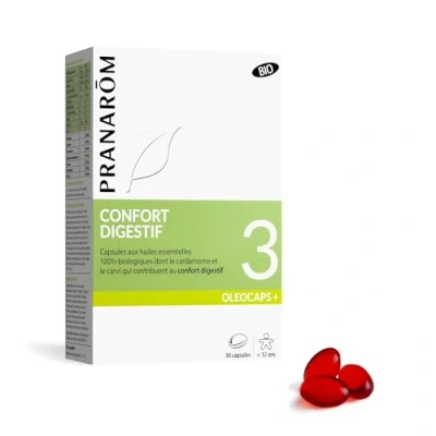 Image de Pranarom Oleocaps+ 3 Confort Digestif