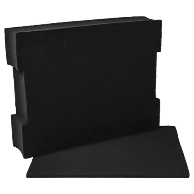 Image de vhbw Insert en mousse avec plaque de fond compatible Bosch L BOXX 136 caisse à outils personnalisable, noir