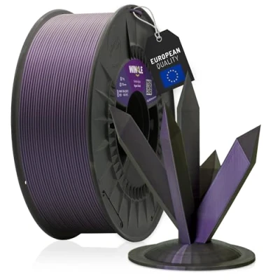 Image de WINKLE Filament PLA HD Interférence Violet Agate pour imprimante 3D 1,75 mm 300 g Précision dimensionnelle Bobine de