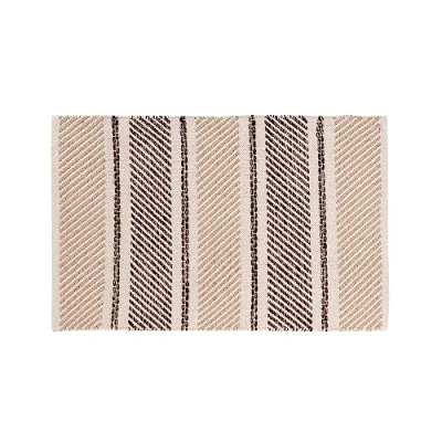Image de douceur d&#039;intérieur, Tapis Rectangle (60 x 90 cm) Silves Noir, Coton / Polyester Fantaisie et Fils Métallisés