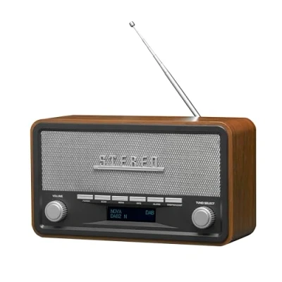 Image de Denver Radio Dab Bluetooth Portable (Dab+/ FM) Numérique Vintage Dimmer Bois DAB18