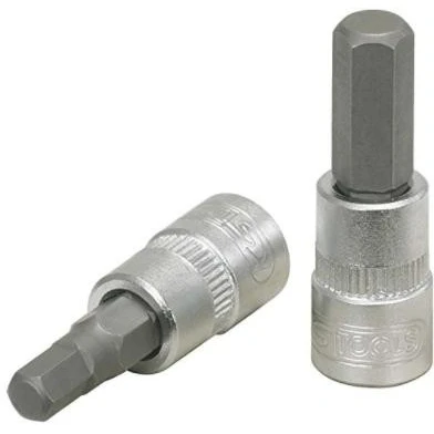 Image de KS TOOLS 911.1436 Clé à douille DIN3120, ISO1174, DIN7422 3,0 Acier chrome vanadium héxagonal intérieur moleté
