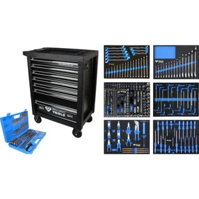 Image de BRILLIANT TOOLS BT153473 Chariot d’atelier avec 7 tiroirs et 473 outils [Powered by KS TOOLS]