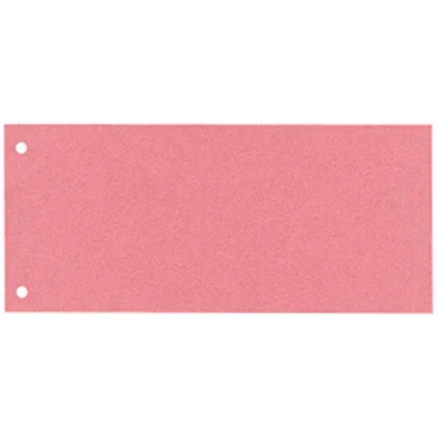 Image de Esselte Intercalaires Trapèze de Séparation, Carton 1/3 Feuille A4, Lot 100, Extra Large, Rouge, 100% Recyclé, 20995
