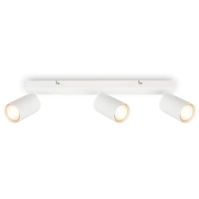 Image de BRILONER plafonnier led orientable, douille GU10, max. 9 W, chambre, lustre lampe de chambre à coucher, cuisine, spot plafond, luminaires intérieur, abat jour plafond