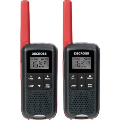 Image de DECROSS DC63 Rot 2er Set DC6313104302000 Talkie walkie PMR