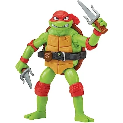 Image de Playmates TMNT: Mutant Mayhem Raphael Basic Figure, Noir