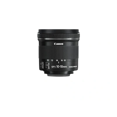 Image de Canon EF S 10 18mm f/4,5 5,6 is STM Objectif Zoom Grand Angle stabilisé pour Appareil Photo Réflex APS C EOS, Noir