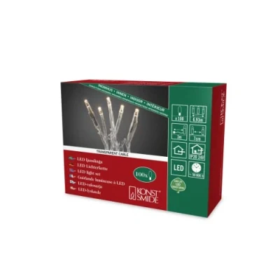 Image de Konstsmide 6354 820 Guirlande Lumineuse à Micro LED, Plastique, 7 W, Or