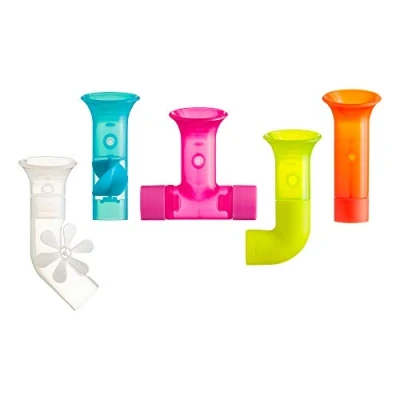 Image de TOMY Boon Pipes Baby Bath Toy , Accessories For Babies and Toddlers 5 Multicoloured Water Time Suitable 1, 2, 3 4 Year Olds