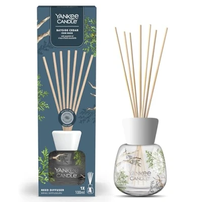 Image de Yankee Candle Signature brins diffuseur Cèdre marin 100 ml Jusqu’à 10 semaines de fragrance Emballage recyclable Cadeau parfait pour les femmes