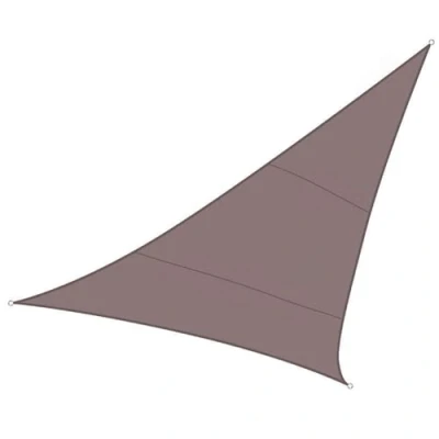 Image de Perel Voile d&#039;ombrage, Hydrofuge, 3,6 x m, 160 g/m², Polyester, Triangulaire, Taupe