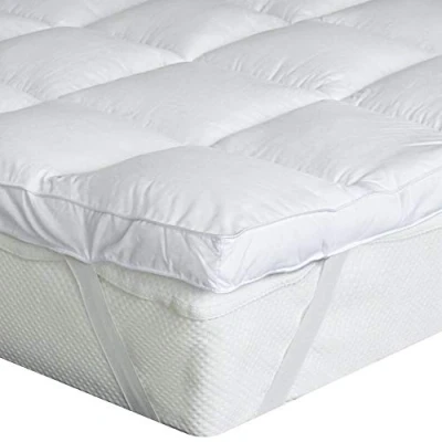 Image de Bedecor Matelas en Polyester Microfibre de Haute qualité, Doux, Anti Allergique, Facile à Nettoyer, Blanc 140 x 200cm