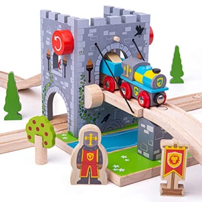 Image de Bigjigs Rail Pont Levis Train en Bois Circuit Jouet Enfant Éducatif Cadeau Compatible Avec Autre Marques de