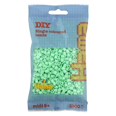 Image de Hama Midi Sachet 1000 perles menthe pastel 10.207 98 Vert Taille Unique