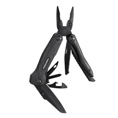 Image de Roxon Pince multifonction CM1349 SPARK, pliante 14 en 1, Ensemble d&#039;outil portable de survie plein air