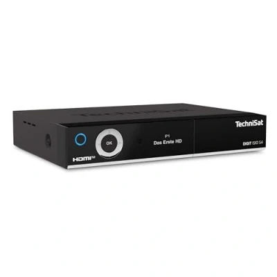 Image de TechniSat Digit ISIO S4 Twin Récepteur satellite avec écran alphanumérique (HDTV Tuner, DVB S2, Fonction d&#039;enregistrement PVR via USB ou en réseau, HbbTV, CI+, HDMI) Noir