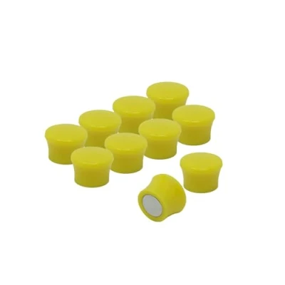 Image de Aimants de Carte Service Jaune á Petite Puissance pour Réfrigérateur, Tableau Blanc, Paquet Panneaux Note 10