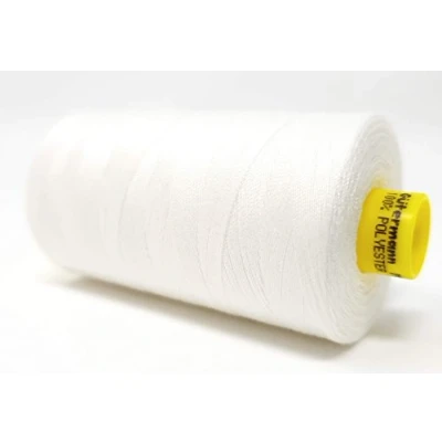 Image de Gütermann Fil Mara 80 à coudre robuste en polyester 800 m Résistant aux UV et la déchirure (blanc, 1)
