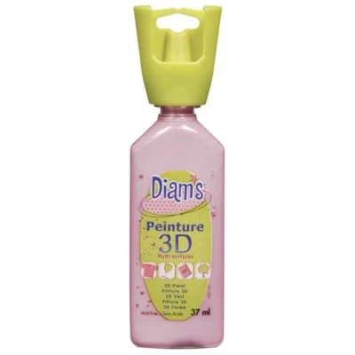 Image de DIAM&#039;S Peinture 3D Tous Supports, Vieux Rose nacré, 37 ml