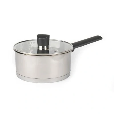 Image de Russell Hobbs RH01163EU Excellence Collection 18 cm Casserole avec Couvercle en Verre, Acier Inoxydable, Finition Miroir Polie, Compatible Plaques à Induction, Passe au Lave Vaisselle Silver