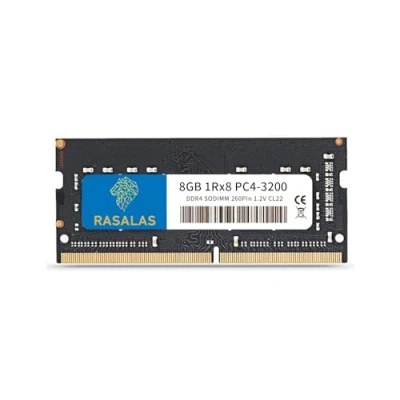 Image de RASALAS MTXtec Barrette de mémoire vive DDR4 3200 MHz PC4 25600 non ECC sans tampon (DDR4 3200) 1,2 V CL22 1Rx8 260 broches pour ordinateur portable