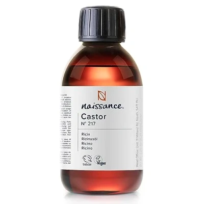 Image de Naissance Huile De Ricin Pressée À Froid (No. 217) 225ml Pousse Rapide pour Cheveux, Cils, Sourcils, Corps, Barbe, Ongles Pure, Végétale