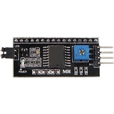 Image de HALJIA LCD 1602 adaptateur de carte module IIC I2 C TWI SPI Interface Série DC 5 V Compatible avec Arduino écran 2004
