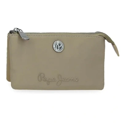 Image de Pepe Jeans Corin Porte Monnaie Trois Compartiments Vert 17,5 x 9,5 2 cm Polyester et PU by Joumma Bags, Vert, Talla única, à