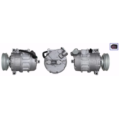 Image de LUCAS ACP01302 Compresseur De Climatisation PAG 46 R 134a avec joints AUDI: A4 B6 Avant, Berline