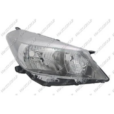 Image de PRASCO TY3284803 Phares droit H4 chrome sans commande pour correcteur de site projecteur TOYOTA: Yaris III 3/5 portes