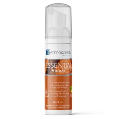 Image de Essential Mousse Dermoscent nettoyante, réparatrice, pour le pelage du chien.