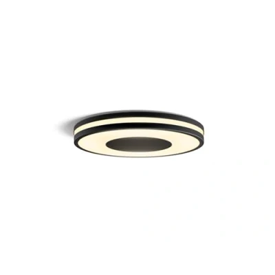 Image de Philips Hue White Ambiance BEING Plafonnier 32W Noir (télécommande incluse), Compatible Bluetooth, fonctionne avec Alexa, Google Assistant et Apple Homekit
