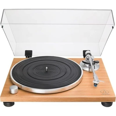 Image de Audio Technica AT LPW30TK Platine Vinyle Entièrement Manuelle à Entraînement par Courroie Teck