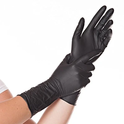 Image de Safe Gants longs en nitrile Noir Taille XL