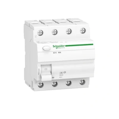 Image de Schneider A9Z01440 Disjoncteur Différentiel Id K 4P 40 a 30 Ma Type Blanc